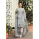 Silver Latest Georgette Designer Party Wear Pakistani Style Salwar Suit