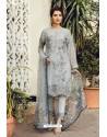 Silver Latest Georgette Designer Party Wear Pakistani Style Salwar Suit