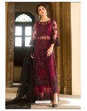 Maroon Latest Georgette Designer Party Wear Pakistani Style Salwar Suit