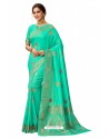 Jade Green Latest Designer Classic Wear Soft Silk Sari