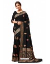 Black Latest Designer Classic Wear Soft Silk Sari