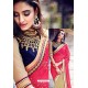 Beige Heavy Embroidered Designer Wear Wedding Sari