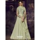 Olive Green Heavy Designer Embroidered Party Wear Gown Style Anarkali Suit