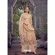 Beige Designer Pure Viscose Velvet Party Wear Palazzo Suit