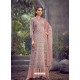 Dusty Pink Designer Pure Viscose Velvet Party Wear Palazzo Suit