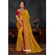 Corn Latest Designer Party Wear Poly Silk Sari