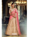 Light Beige Trendy Heavy Embroidered Designer Wedding Lehenga Choli