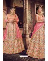 Multi Colour Trendy Heavy Embroidered Designer Wedding Lehenga Choli