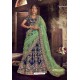 Dark Blue Trendy Heavy Embroidered Designer Wedding Lehenga Choli