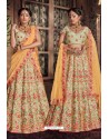 Multi Colour Trendy Heavy Embroidered Designer Wedding Lehenga Choli