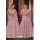 Mauve Trendy Heavy Embroidered Designer Wedding Lehenga Choli