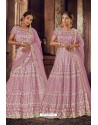 Mauve Trendy Heavy Embroidered Designer Wedding Lehenga Choli