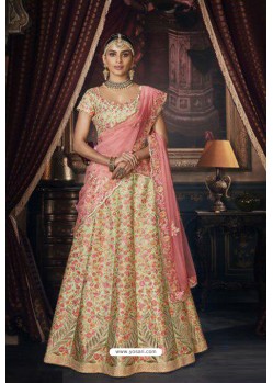 Sea Green Trendy Heavy Embroidered Designer Wedding Lehenga Choli