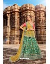 Aqua Mint Trendy Heavy Embroidered Designer Wedding Lehenga Choli