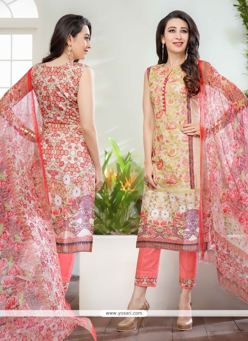 Karishma Kapoor Multi Colour Print Work Designer Suit