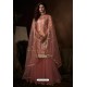 Peach Latest Heavy Designer Wedding Sharara Salwar Suit