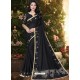 Black Stylish Party Wear Embroidered Designer Wedding Sari
