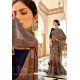 Multi Colour Casual Wear Designer Brasso Silk Sari