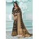 Black Designer Festival Wear Cotton Handloom Sari