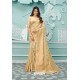 Light Beige Designer Festival Wear Cotton Handloom Sari