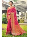 Rani Designer Festival Wear Heavy Banarasi Silk Sari