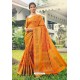 Mustard Designer Festival Wear Heavy Banarasi Silk Sari