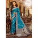 Blue Designer Festival Wear Chanderi Cotton Sari