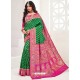 Forest Green Latest Party Wear Designer Upada Silk Sari