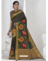 Mehendi Latest Designer Party Wear Raw Silk Sari