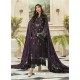 Purple Latest Heavy Faux Georgette Designer Party Wear Pakistani Style Salwar Suit