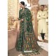 Dark Green Latest Designer Traditional Wear Silk Sari