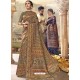 Beige Latest Designer Traditional Wear Silk Sari