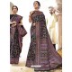 Black Latest Designer Traditional Wear Silk Sari