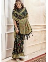 Black Latest Designer Traditional Wear Banarasi Silk Sari