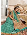 Aqua Mint Latest Designer Traditional Wear Banarasi Silk Sari