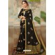 Black Latest Designer Classic Wear Chiffon Sari