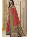 Red Latest Designer Classic Wear Silk Sari