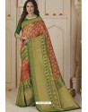 Red Latest Designer Classic Wear Silk Sari