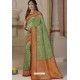 Dark Green Latest Designer Classic Wear Silk Sari