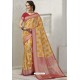 Mustard Latest Designer Classic Wear Silk Sari