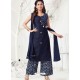 Navy Blue Latest Designer Party Wear Readymade Palazzo Suit