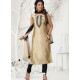 Gold Latest Designer Party Wear Readymade Straight Salwar Suit