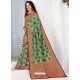 Mehendi Latest Designer Traditional Wear Banarasi Silk Sari