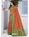 Multi Colour Latest Designer Traditional Wear Banarasi Silk Sari