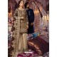 Coffee Latest Wedding Wear Designer Georgette Pakistani Suit