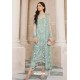 Olive Green Latest Party Wear Designer Butterfly Net Pakistani Suit