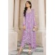 Mauve Latest Party Wear Designer Butterfly Net Pakistani Suit