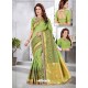 Stunning Green Latest Designer Traditional Party Wear Banarasi Silk Wedding Sari