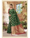 Dark Green Latest Designer Classic Wear Soft Silk Sari