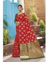 Red Latest Designer Classic Wear Soft Silk Sari